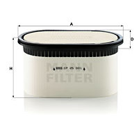 Фильтр воздушный MANN-FILTER CP 24 420
